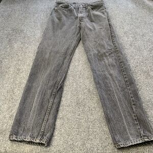 VTG Levis 505-0259 Jeans Mens Straight Leg Black Made USA Size 32x32 (30x31)